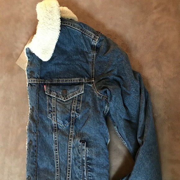 Levi's Trucker Sherpa Jean Jacket size S - Picture 6 of 7